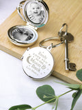 PMC personalised to the moon and back photo keyring, imported from the UK