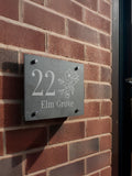 PMC personalised slate house sign 22x20cm, imported from the UK
