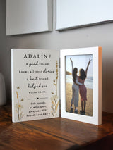 Next PMC Personalised Friend Wooden Hinged 6x4 Photo Frame- Buy online at McGrocer