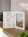 PMC Personalised Friend Wooden Hinged 6x4 Photo Frame, imported from the UK
