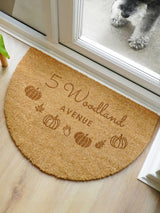Next PMC Personalised Pumpkin Half Moon Doormat 60cm x 40cm- Buy online at McGrocer