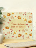 PMC personalised pumpkin glass chopping board, imported from the UK