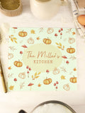 PMC personalised pumpkin glass chopping board, imported from the UK