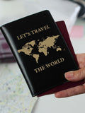 PMC personalised world map passport holder, imported from the UK