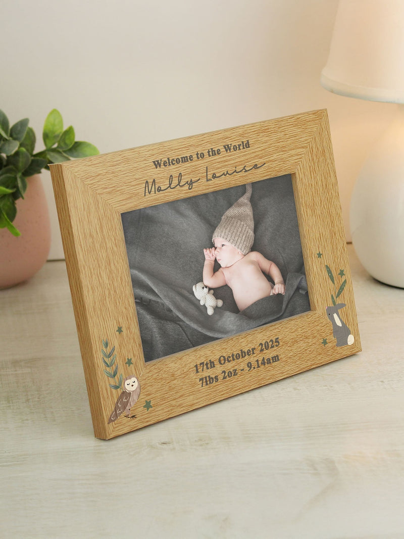 PMC Woodland Animals photo frame 6x4, imported from the UK