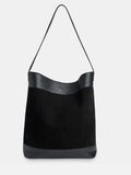 Whistles Sasha suede tote bag black - British product