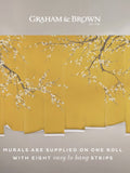 Graham & Brown Turmeric Sakura wallpaper sample A4 - British product
