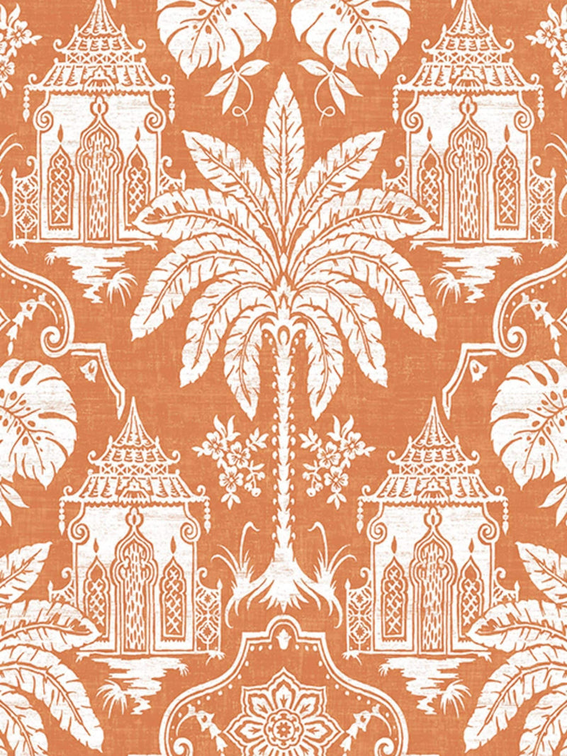 Graham & Brown Orange Imperial A4 wallpaper sample - British product