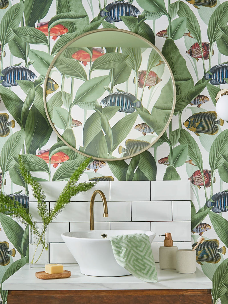 Graham & Brown Lush Aquarium wallpaper sample A4 - British product