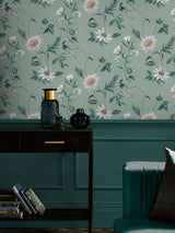 Next Graham & Brown Sage Nuit Wallpaper Sample A4- Buy online at McGrocer