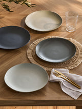 Next Set of 4 Grey Scandi Stoneware Dinner Plates- Buy online at McGrocer