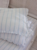Shabby Chic by Rachel Ashwell blue cabana stripe pillowcases - British product
