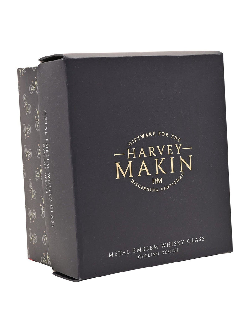Harvey Makin cycling whisky glass 10cm - British product