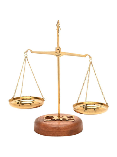 Next Harvey Makin Brass Desk Weighing Scales with Weights- Buy online at McGrocer