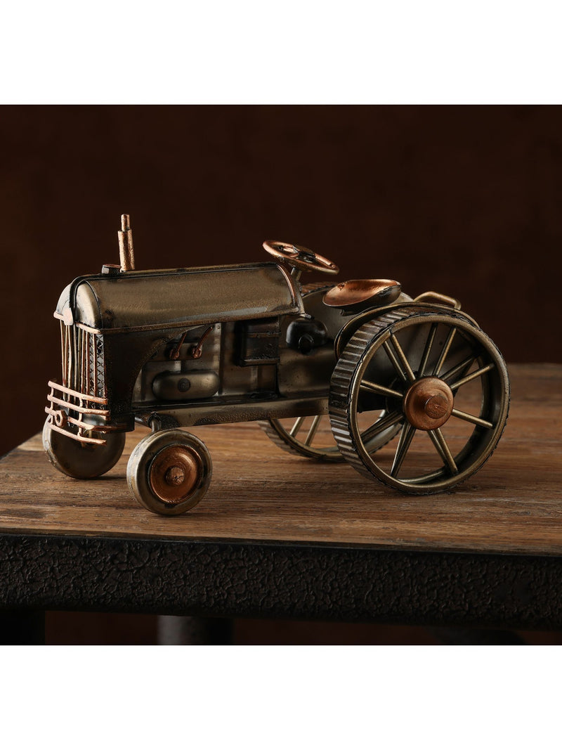 Harvey Makin tractor ornament in bronze finish, imported from the UK