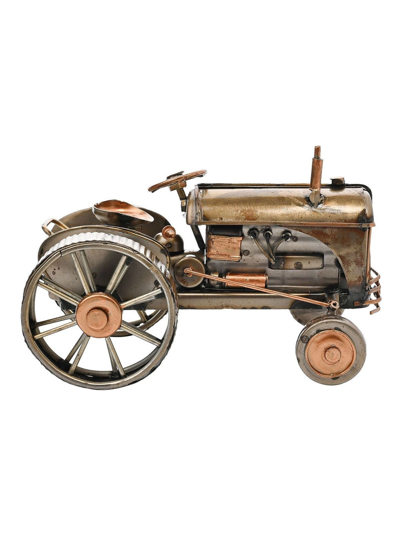 Harvey Makin tractor ornament in bronze finish, imported from the UK
