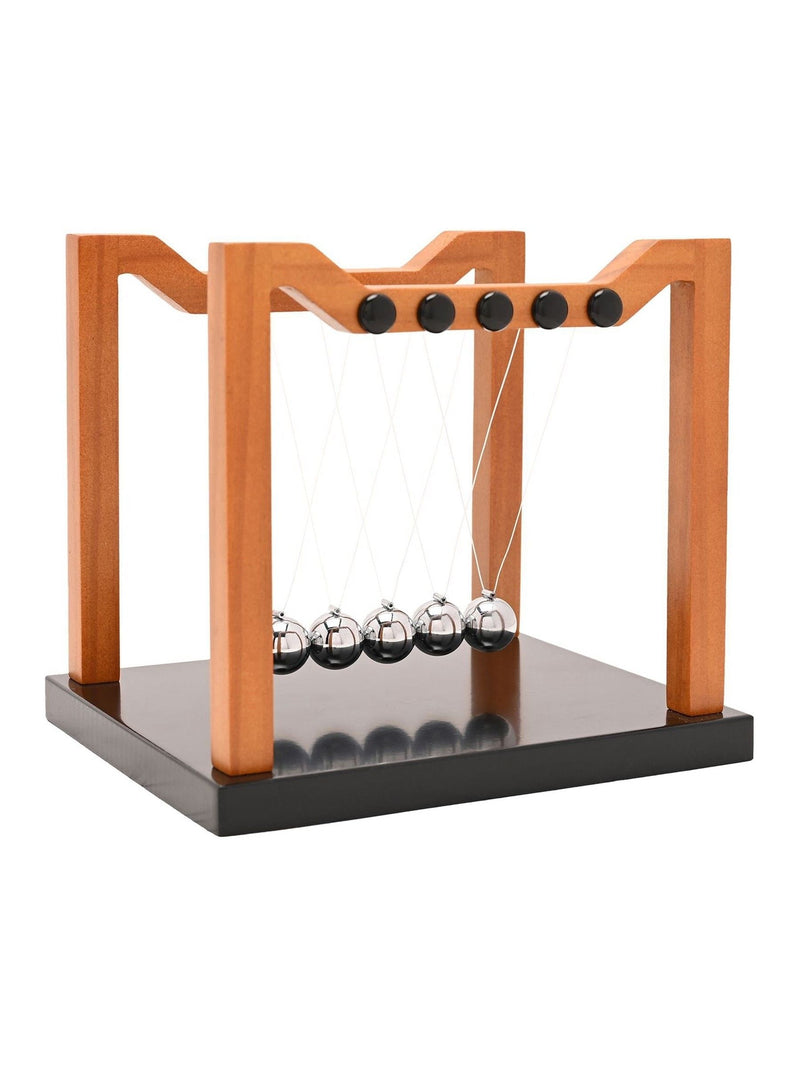 Widdop Brown wooden Newton's Cradle 16 x 18cm, imported from the UK
