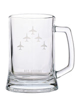 Next Widdop Clear RAF Etched Tankard with Red Glass Arrows Glass Tankard 13.5cm- Buy online at McGrocer