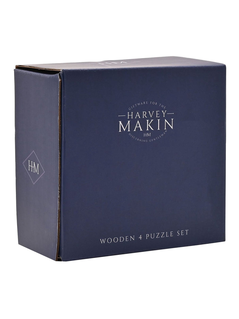 Harvey Makin 4-piece wooden puzzle set in box, UK version