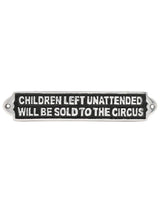 Next Harvey Makin Children Left Metal Sign - 24cm x 5cm- Buy online at McGrocer