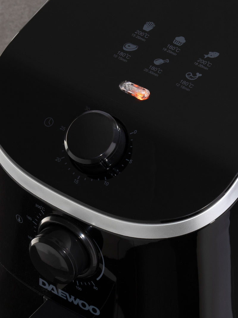 Daewoo Black 2L Single Pot Air Fryer