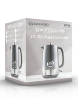 Next Daewoo Grey Denver Electric Kettle 1.5L- Buy online at McGrocer