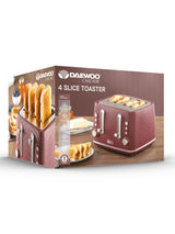 Daewoo Ruby Cascade 4 Slice Toaster