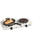 Daewoo white double hot plate 2500W - British product