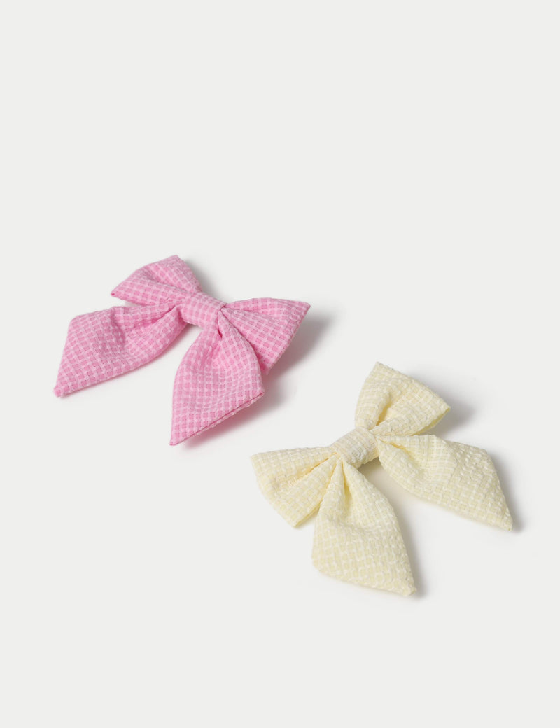Yellow and Pink Mini Bows hair accessory, UK version