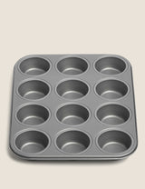 M&S Yorkshire Pudding Tray 12 Cup Carbon Steel Baking Tray 35.5cm- Buy online at McGrocer