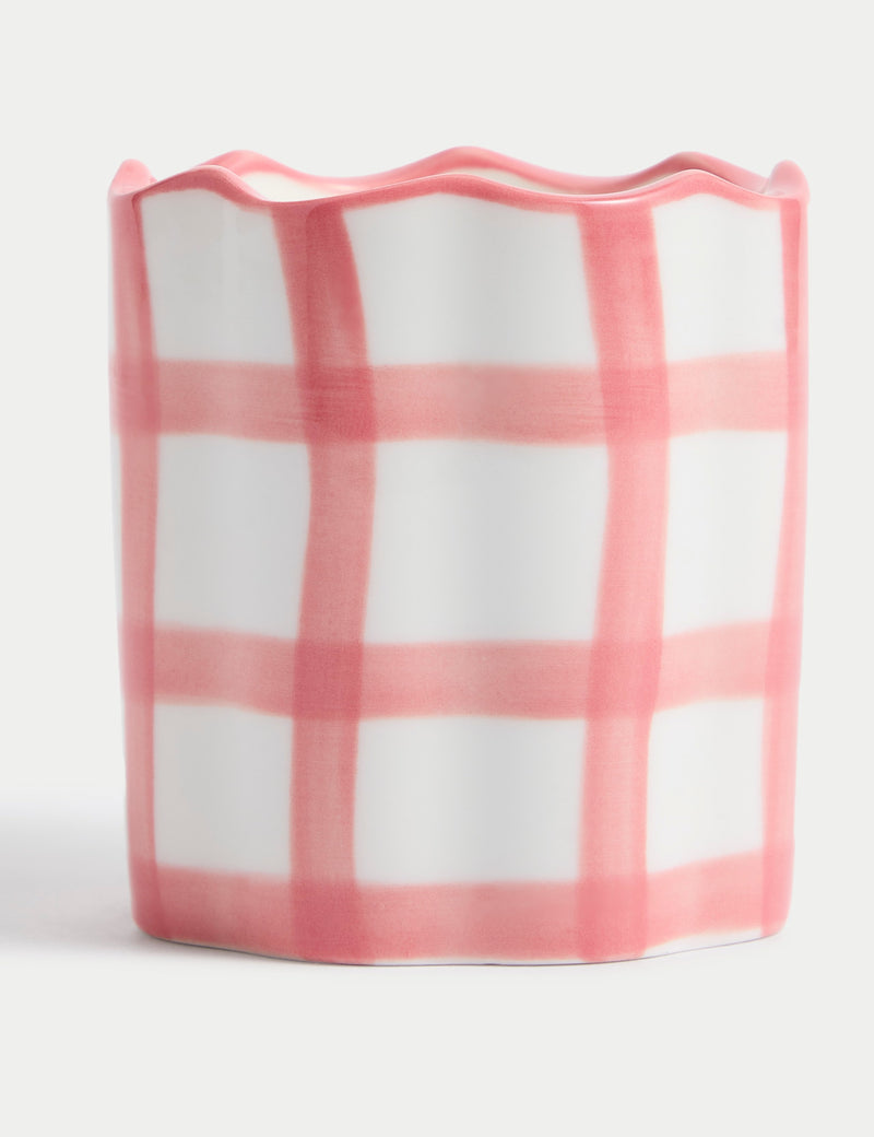 Yuzu and Pomegranate Check scented candle 20 hour burn (British brand)