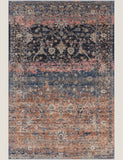 Zola rectangular rug with woven texture, imported from the UK