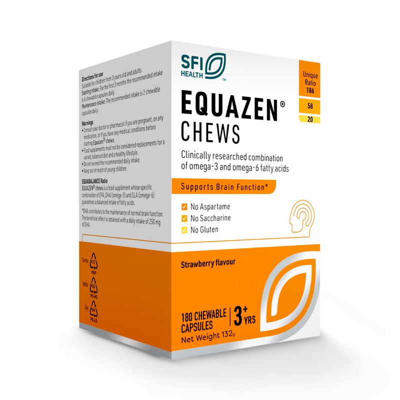 Equazen chewable omega-3 supplement 180 capsules - UK version