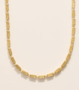 Harrods Suzanne Kalan Yellow Gold Block-Chain Pendant Necklace- Buy online at McGrocer