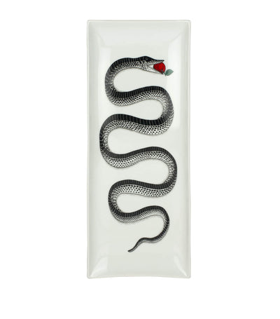 Harrods Fornasetti Peccato Originale Rectangular Porcelain Tray 14cm x 38cm- Buy online at McGrocer