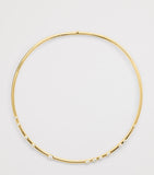 Jade Trau yellow gold diamond Constellation Plié choker (British brand)