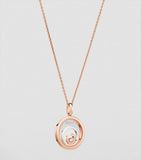 Chopard Happy Spirit necklace rose and white gold, UK version