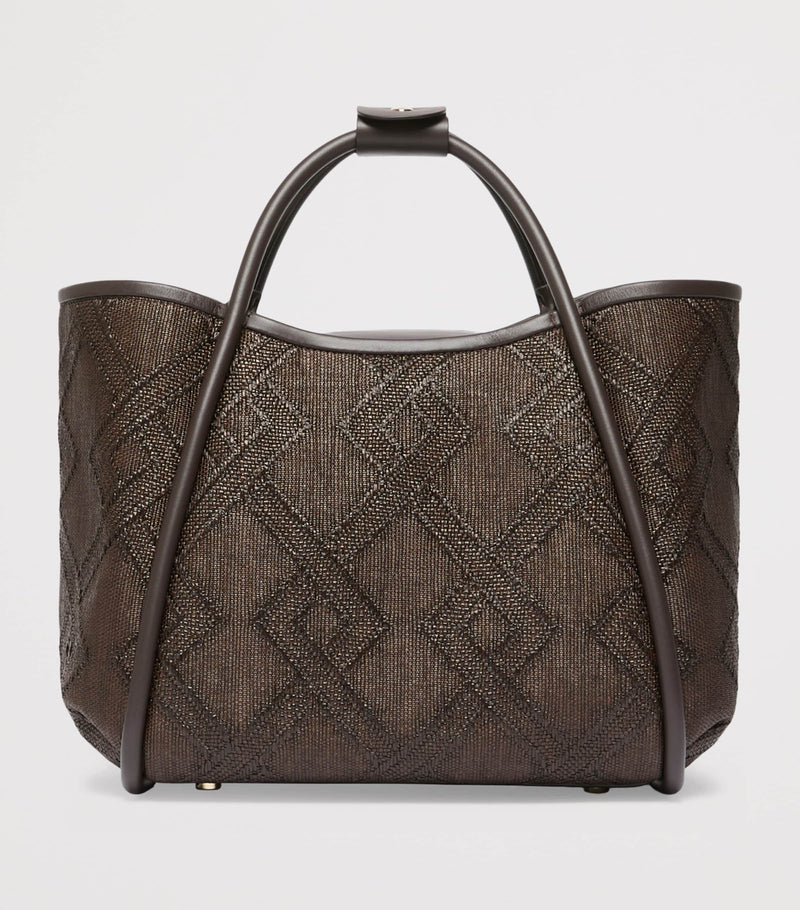 Max Mara Marine leather top-handle bag - British product