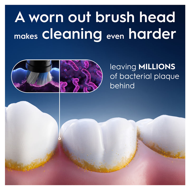 Oral-B Gentle Care replacement brush heads for sensitive gums 4 pack (British brand)