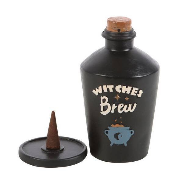 Something Different Witches Bottle Incense Cone Holder 13.5cm (British brand)