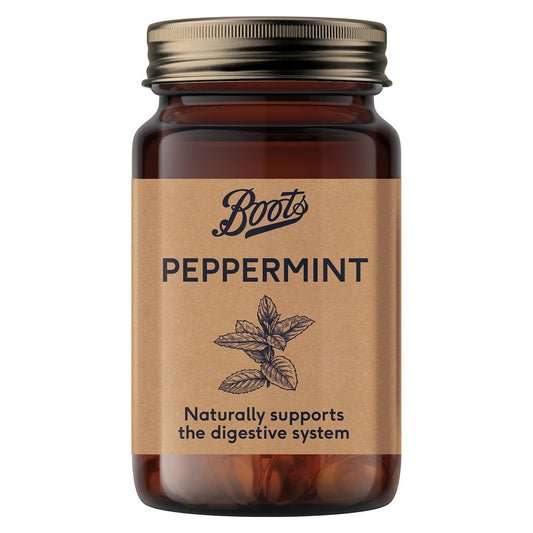 Boots Naturals Peppermint 60 Capsules Vitamins, Minerals & Supplements Boots   