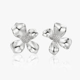 Superdrug MUCHV Sterling Silver Large Gardenia Flower Earrings- Buy online at McGrocer