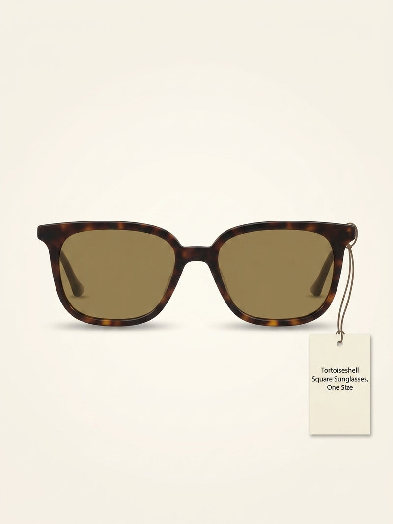 Gucci tortoiseshell square-frame acetate sunglasses, UK version