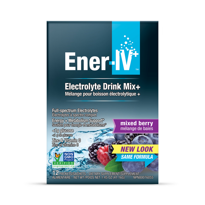 Ener Life Ener-IV Electrolyte drink mix 12 sachets, UK version