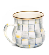 Harrods MacKenzie-Childs Sterling Check Mug H9cm x D11cm- Buy online at McGrocer