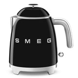 Smeg retro kettle and toaster set in black, UK version