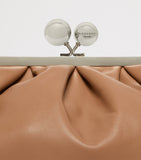 Weekend Max Mara medium Pasticcino leather clutch bag - British product