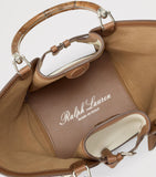 Ralph Lauren woven tote bag, luxury designer handbag, imported from the UK