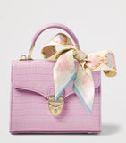 Aspinal of London mini leather Mayfair top-handle bag, imported from the UK