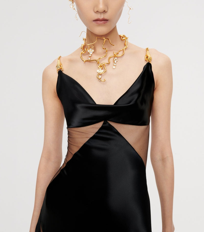 Schiaparelli rhinestone vine necklace, UK version